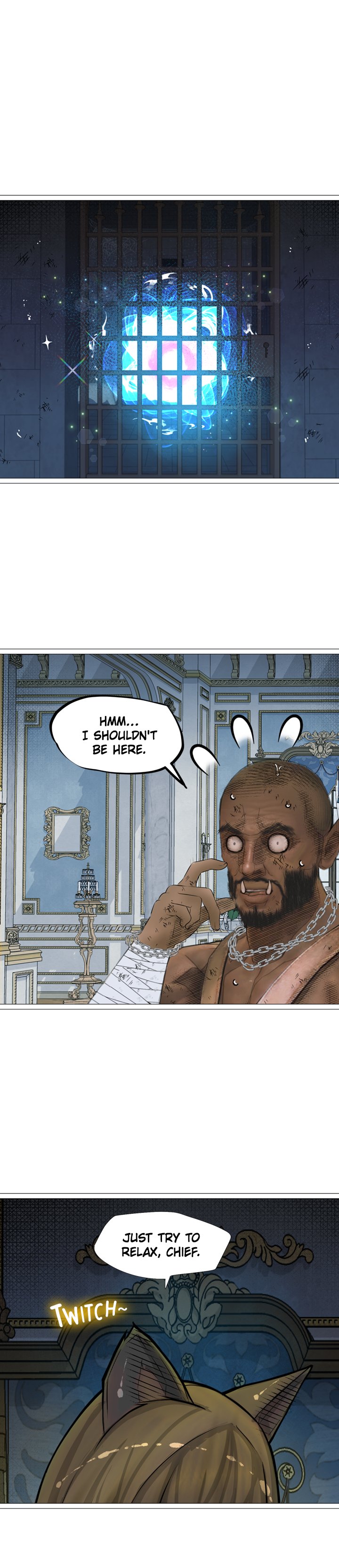 The DARK ELF QUEEN and the SLAVE ORC chapter 14 page 1