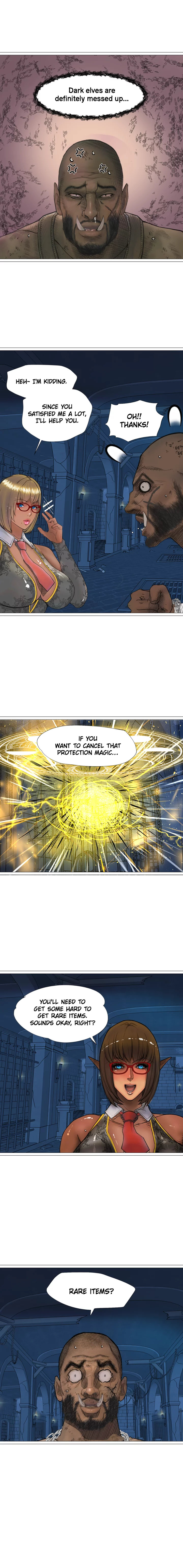 The DARK ELF QUEEN and the SLAVE ORC chapter 17 page 2