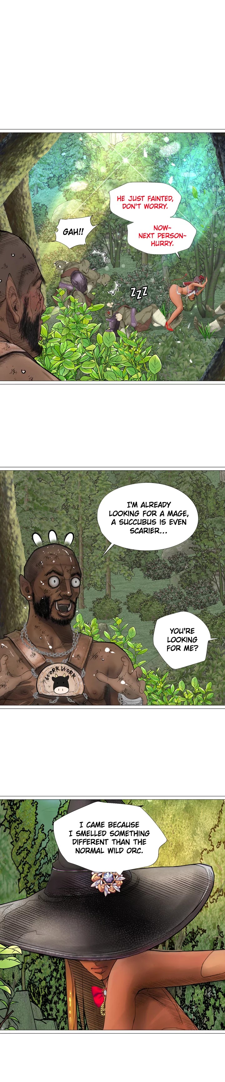 The DARK ELF QUEEN and the SLAVE ORC chapter 18 page 1
