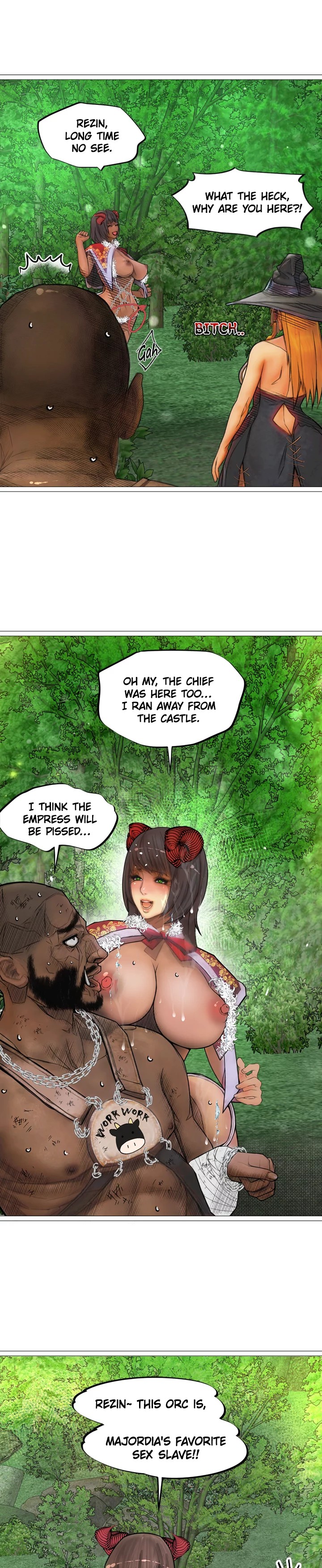 The DARK ELF QUEEN and the SLAVE ORC chapter 18 page 9