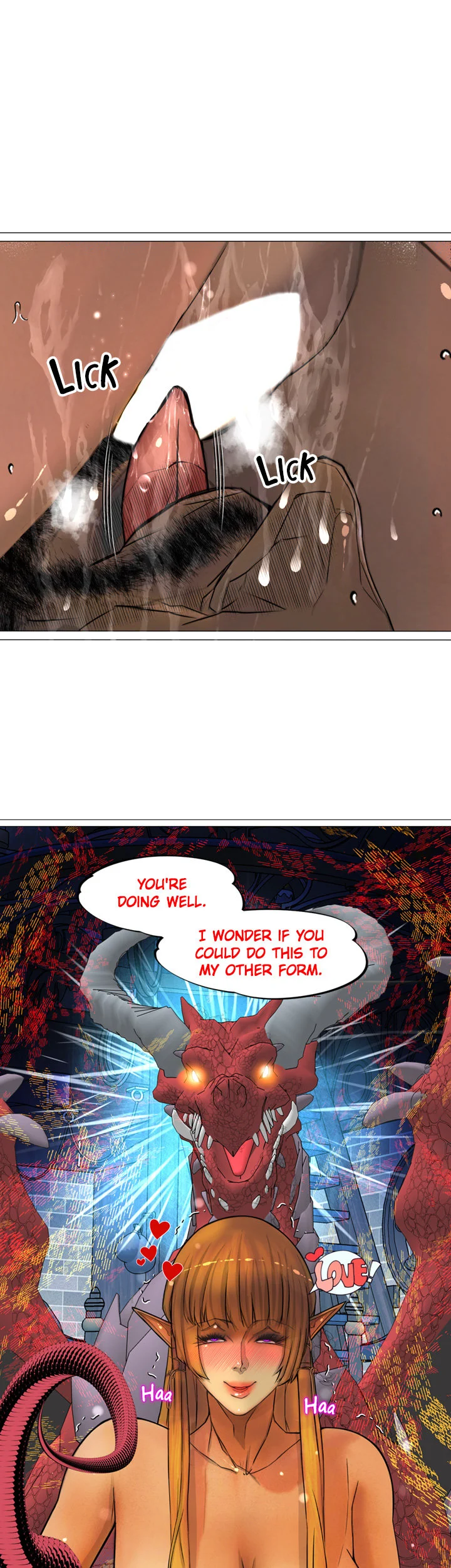 The DARK ELF QUEEN and the SLAVE ORC chapter 19 page 1