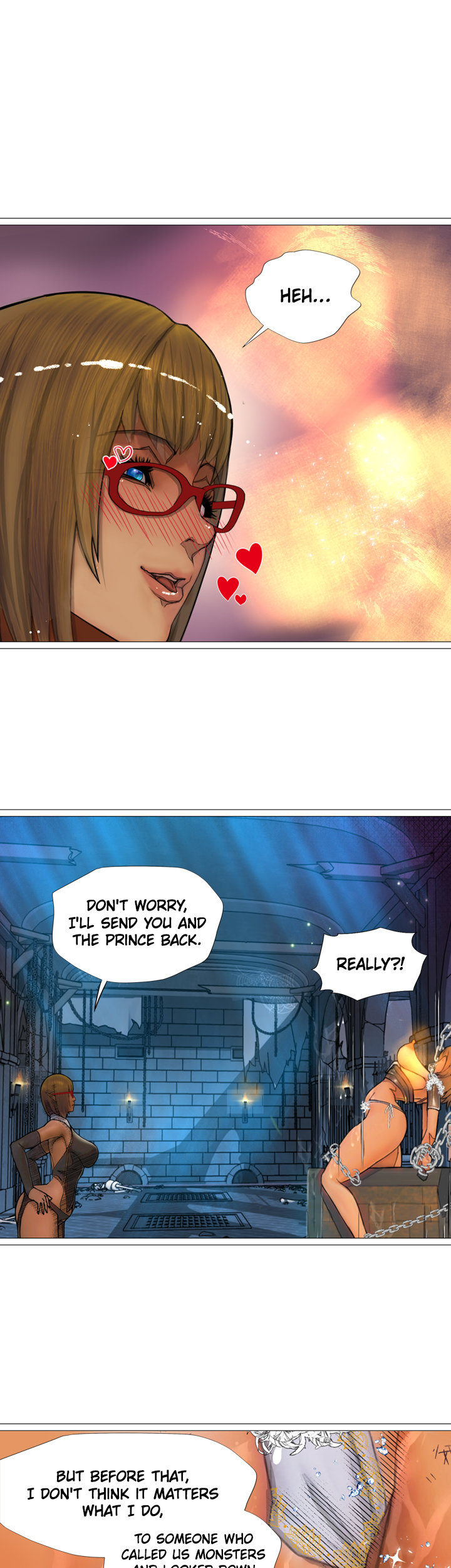 The DARK ELF QUEEN and the SLAVE ORC chapter 20 page 1