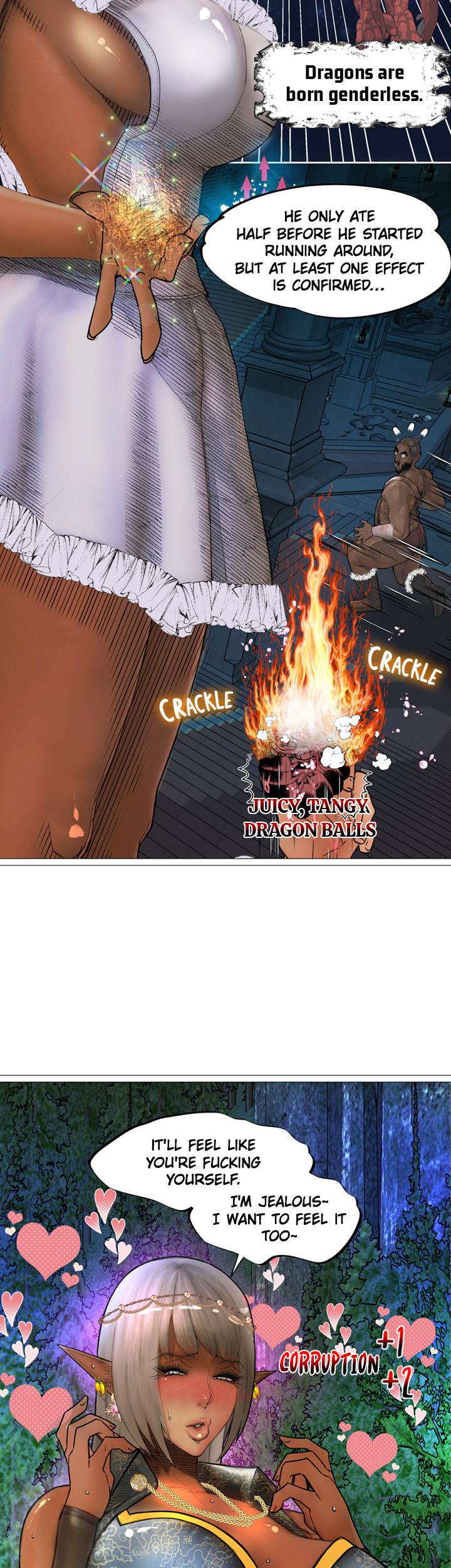 The DARK ELF QUEEN and the SLAVE ORC chapter 20 page 21