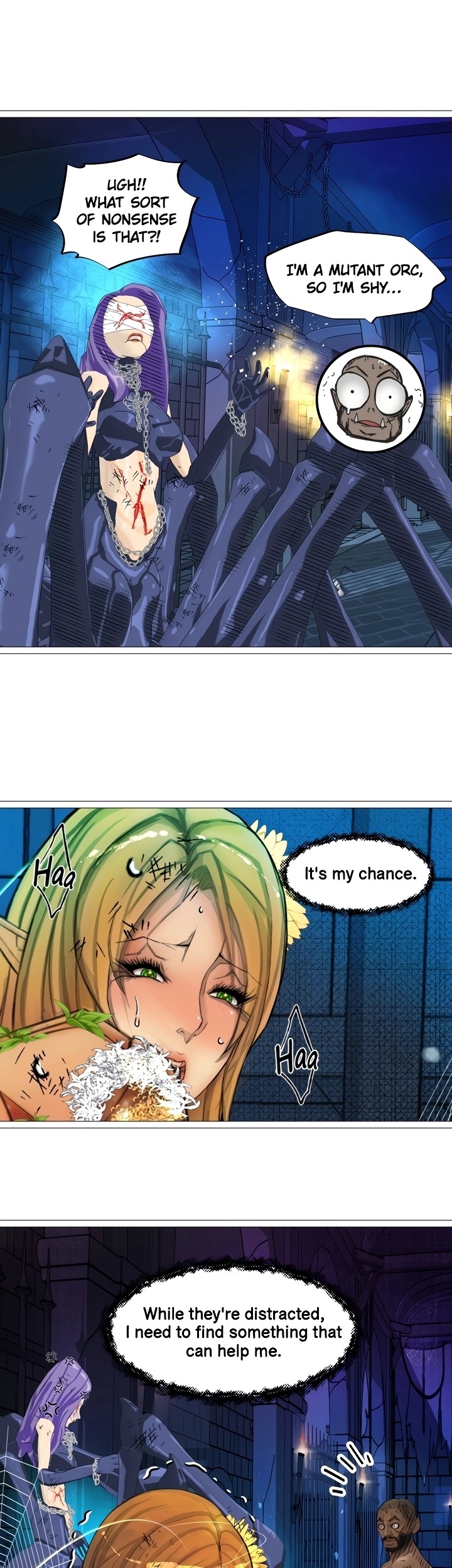 The DARK ELF QUEEN and the SLAVE ORC chapter 23 page 17