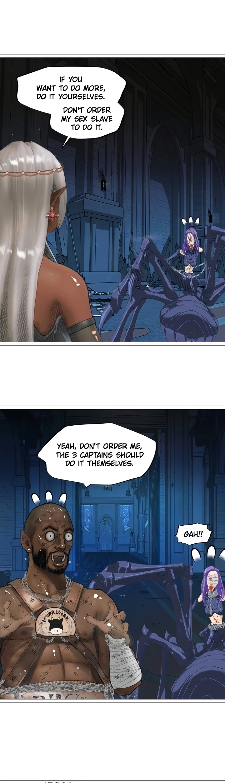 The DARK ELF QUEEN and the SLAVE ORC chapter 23 page 35