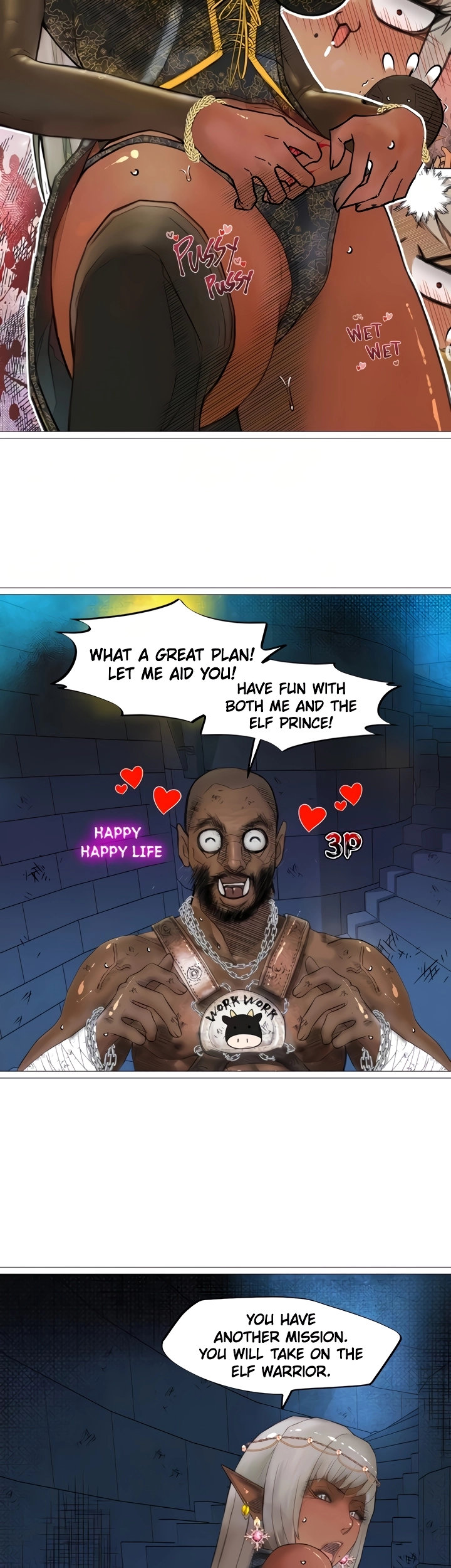 The DARK ELF QUEEN and the SLAVE ORC chapter 25 page 14