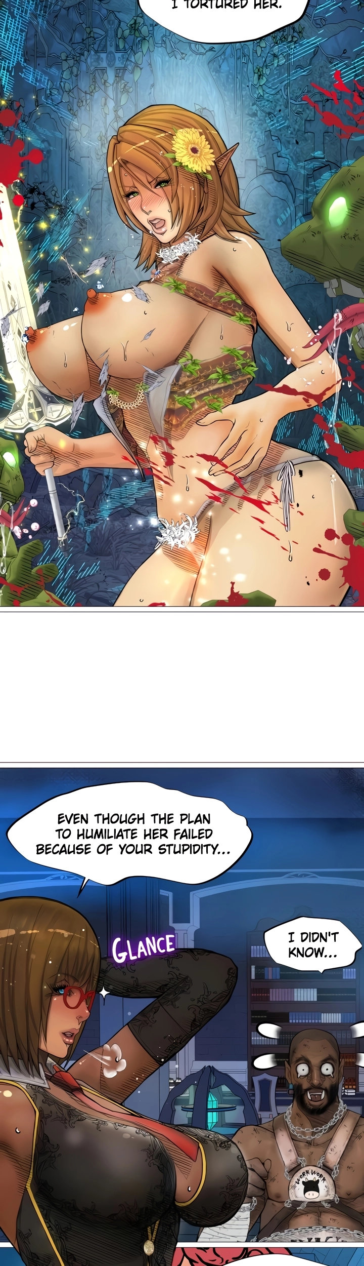 The DARK ELF QUEEN and the SLAVE ORC chapter 25 page 27