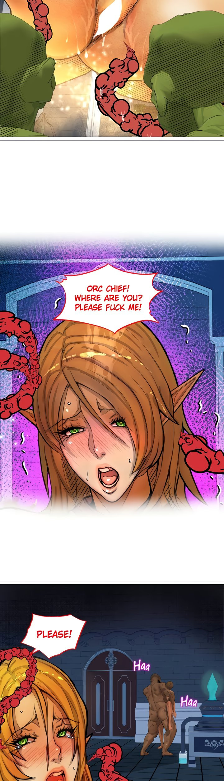 The DARK ELF QUEEN and the SLAVE ORC chapter 26 page 27