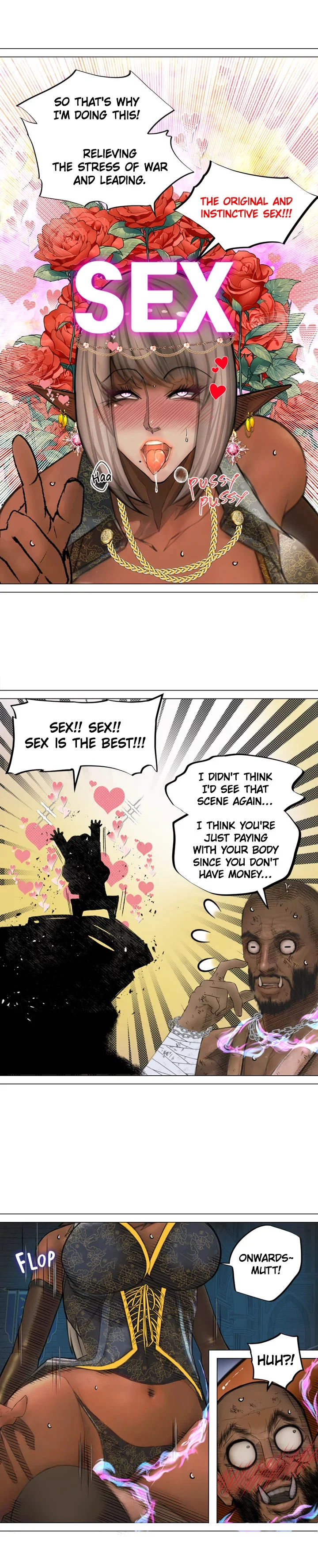 The DARK ELF QUEEN and the SLAVE ORC chapter 3 page 5