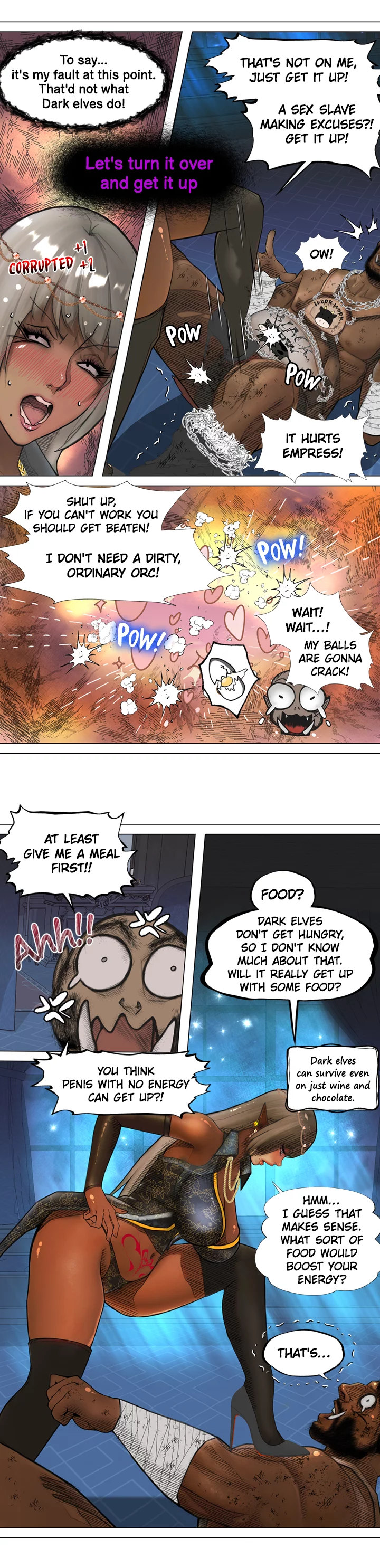 The DARK ELF QUEEN and the SLAVE ORC chapter 6 page 5