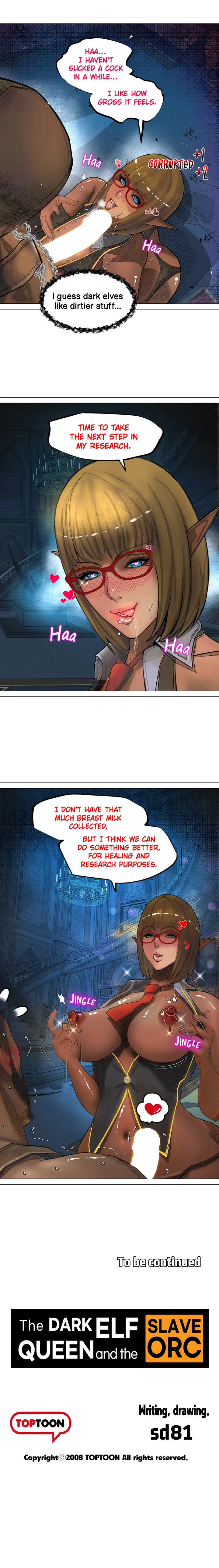 The DARK ELF QUEEN and the SLAVE ORC chapter 7 page 14