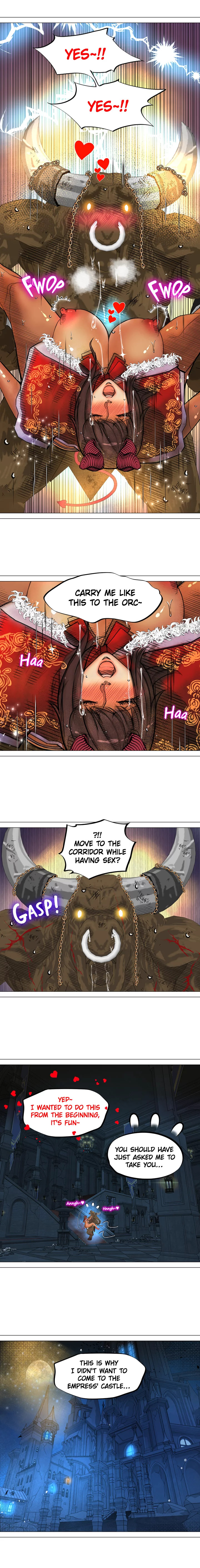 The DARK ELF QUEEN and the SLAVE ORC chapter 8 page 8