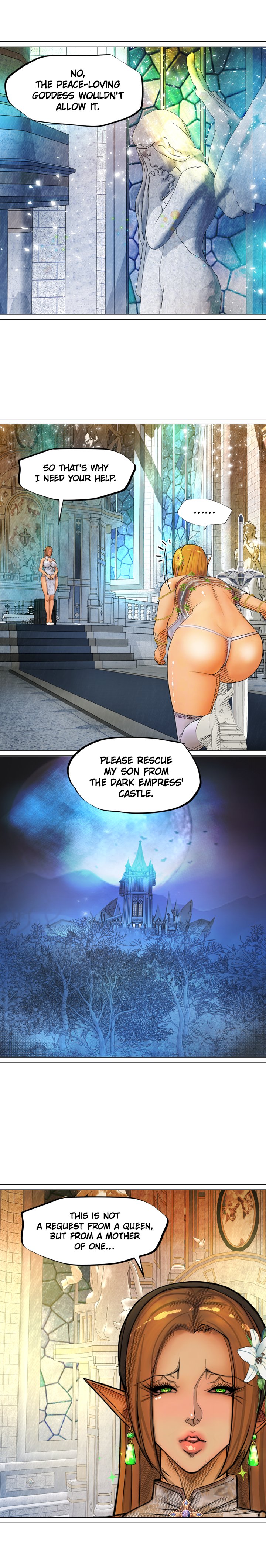 The DARK ELF QUEEN and the SLAVE ORC chapter 9 page 8
