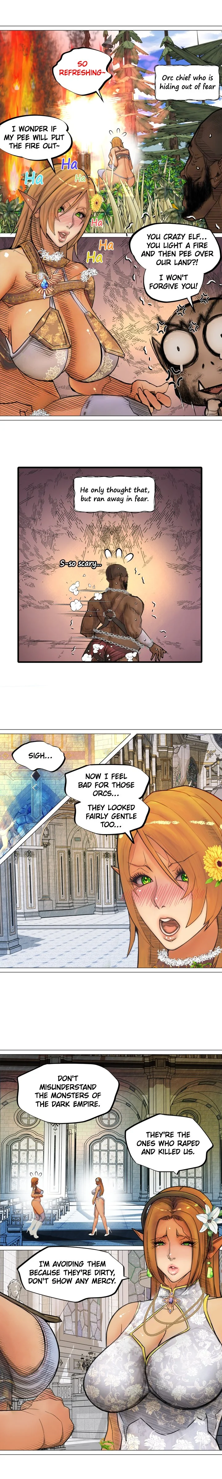 The DARK ELF QUEEN and the SLAVE ORC chapter 9 page 11