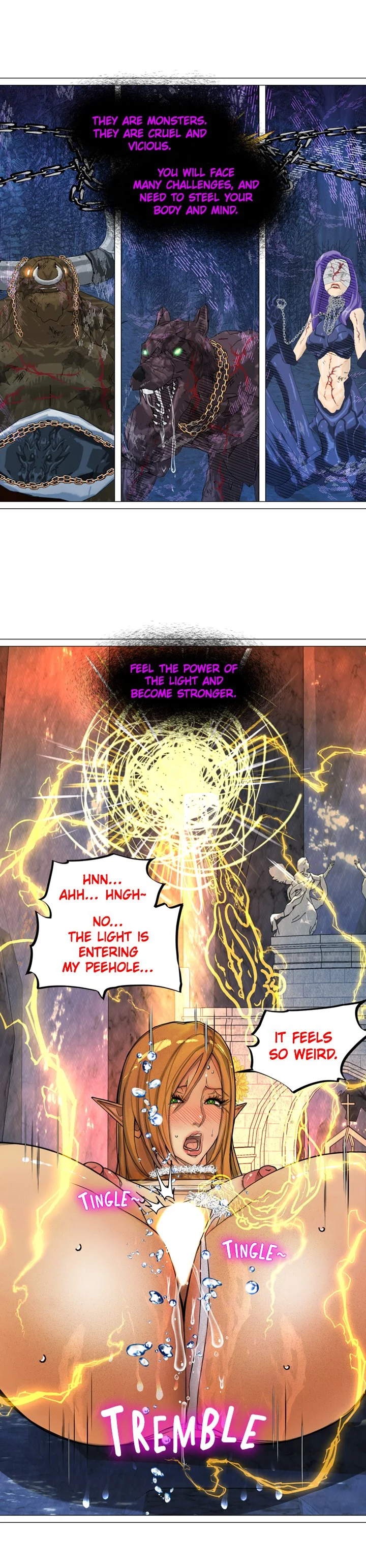 The DARK ELF QUEEN and the SLAVE ORC chapter 9 page 14