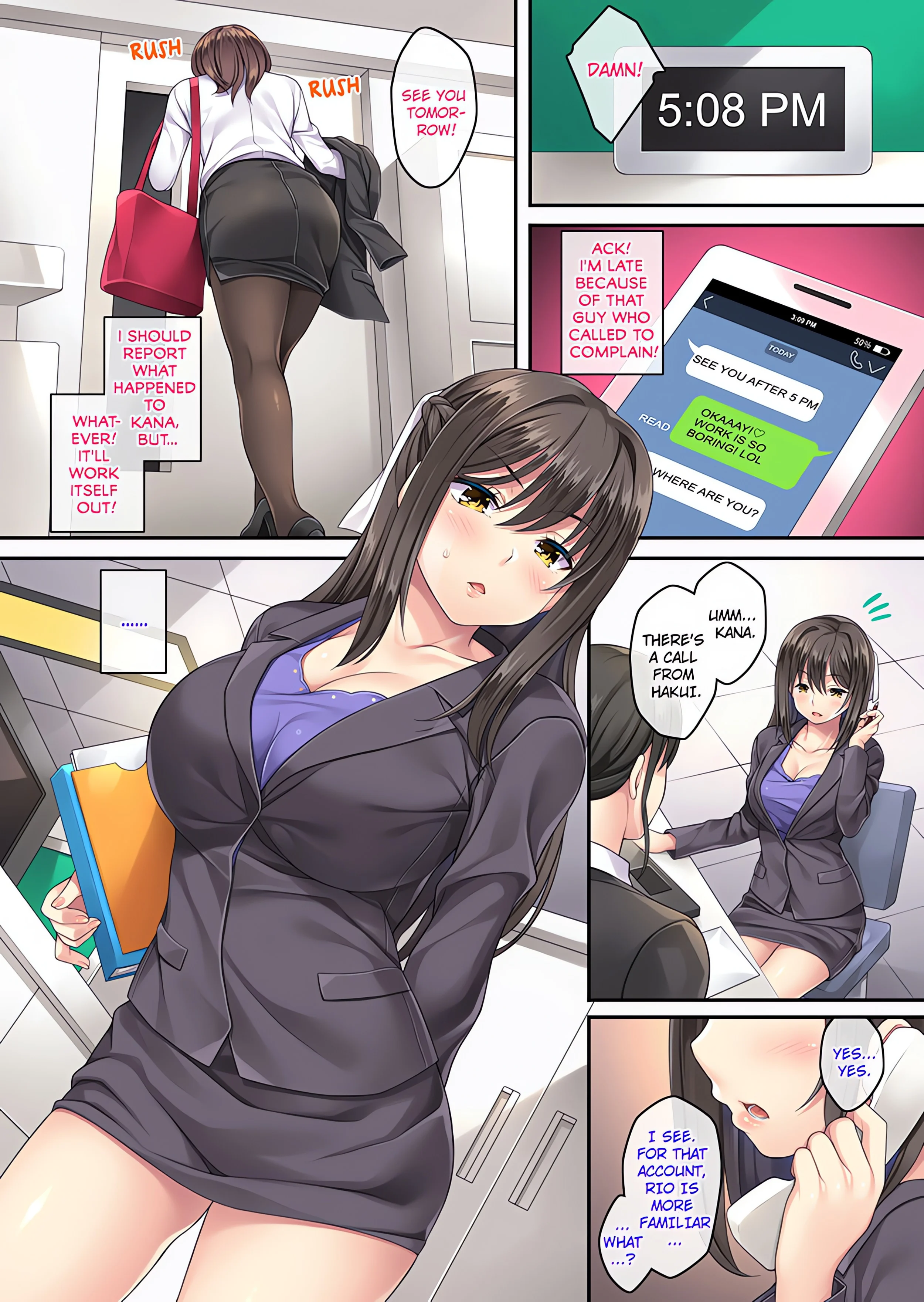The Female Employee Who Takes Care of Complaints With Sex: The Apology Trip chapter 2 page 3