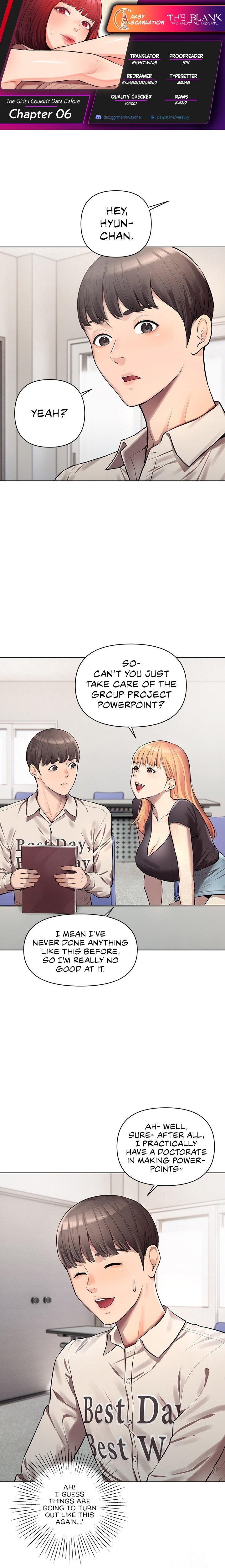 The Girls I couldn’t date before chapter 6 page 1