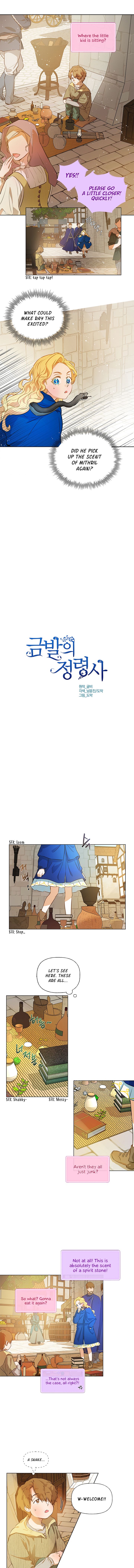 The Golden Haired Elementalist chapter 14 page 1