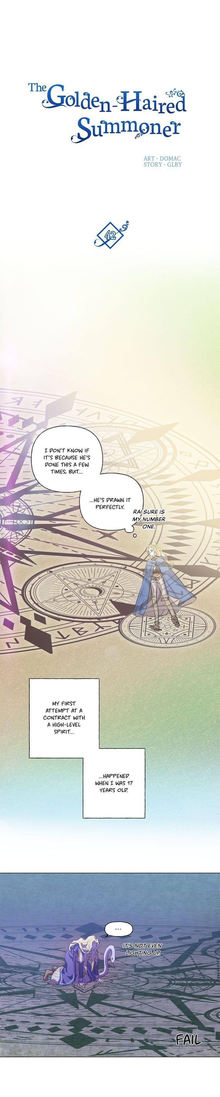The Golden Haired Elementalist chapter 42 page 1