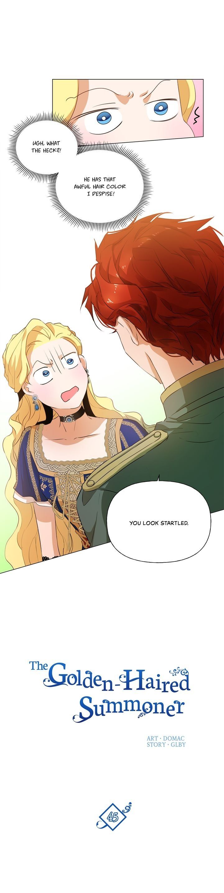 The Golden Haired Elementalist chapter 45 page 1
