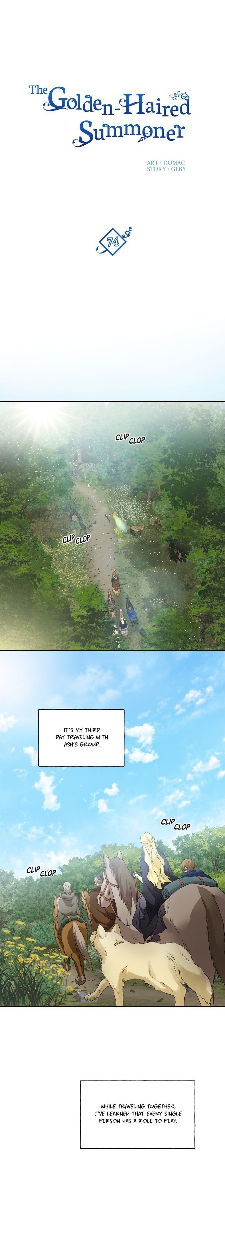 The Golden Haired Elementalist chapter 74 page 1