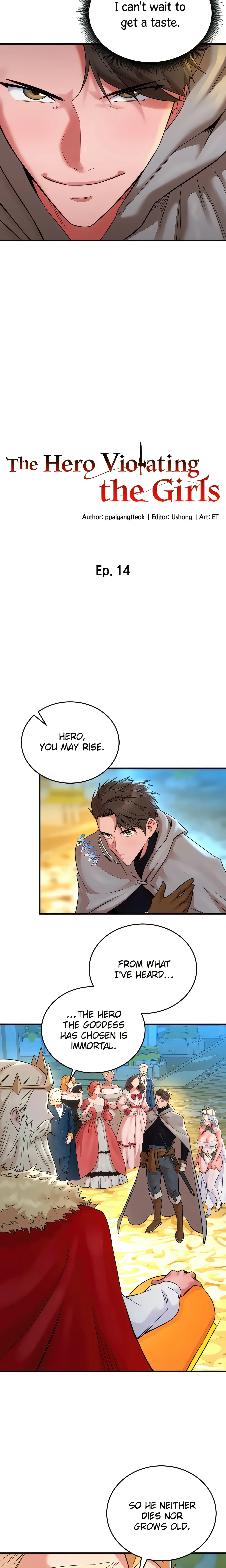 The Hero Violating the Girls (Official) chapter 14 page 2