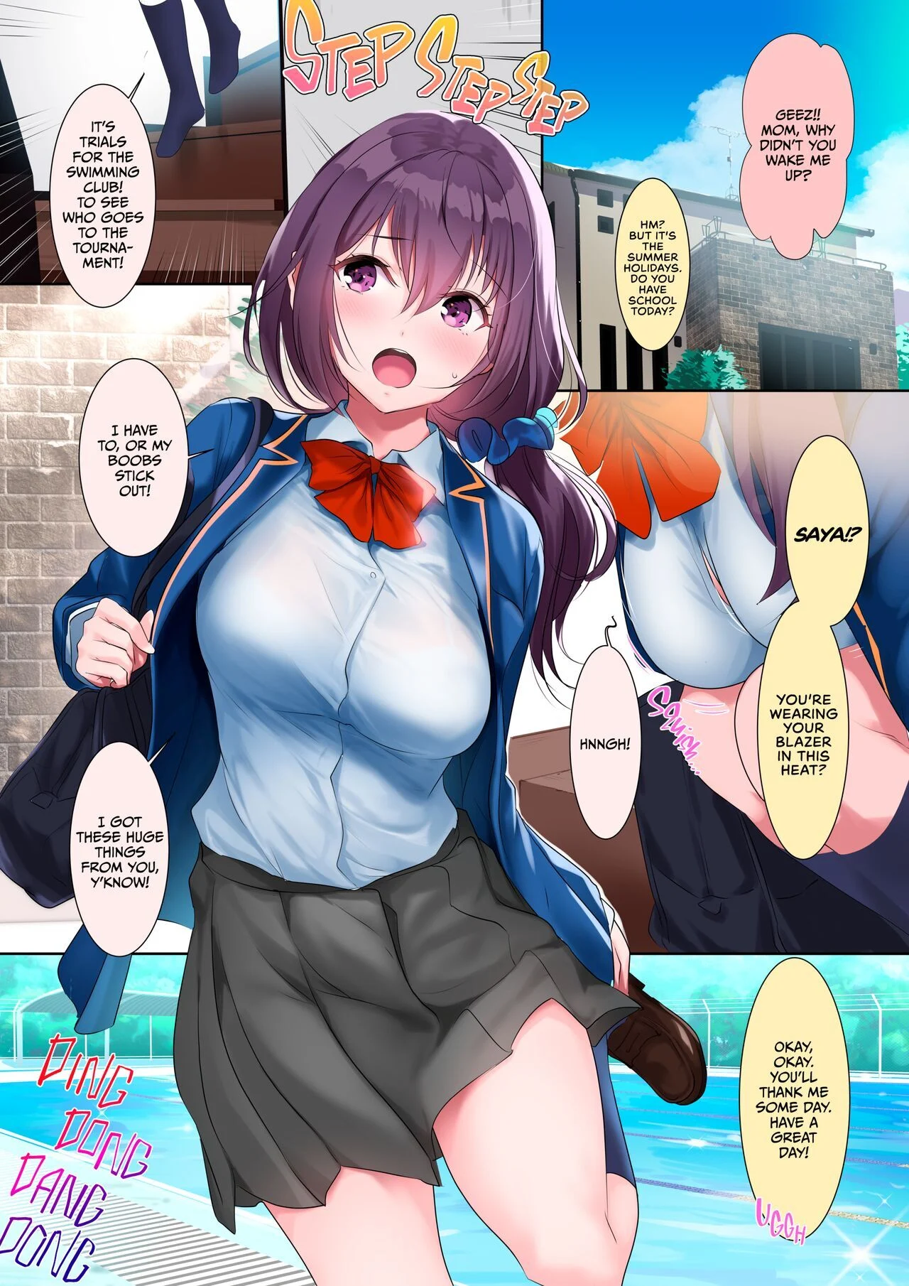 The Problem with Being a Busty Swimmer (Uncensored) chapter 1 page 4