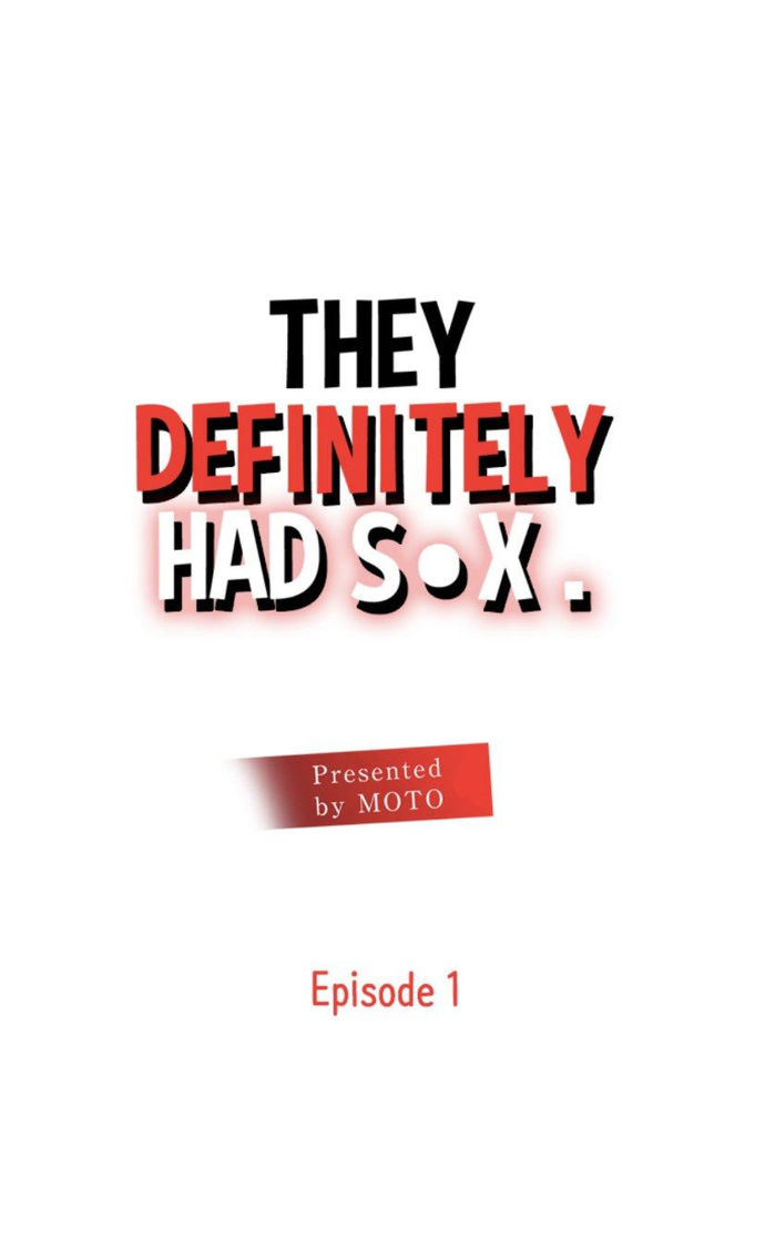 They Definitely Had S●X chapter 1 page 1