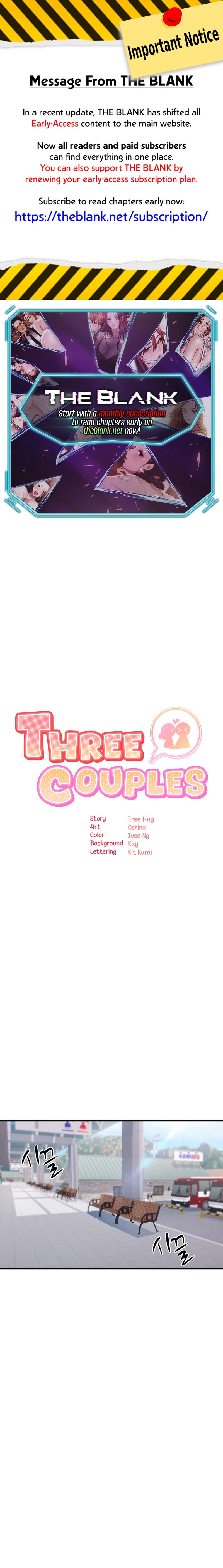 Three’s a couple chapter 9 page 1