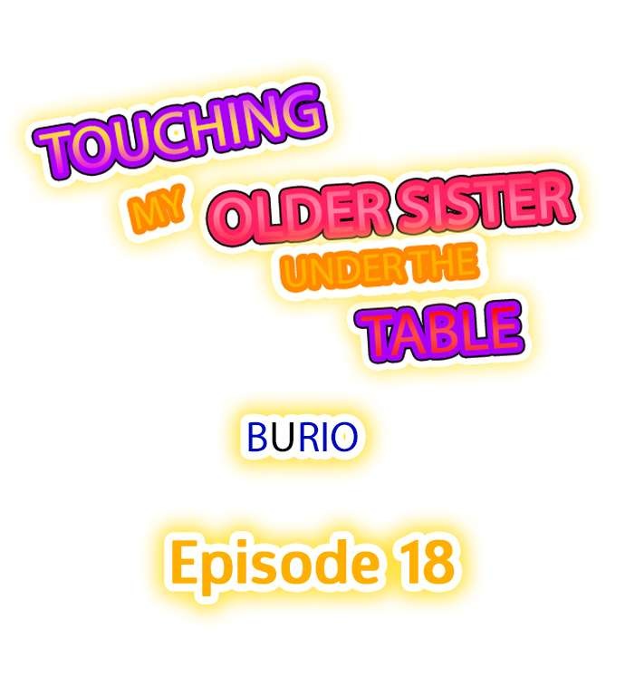 Touching My Older Sister Under the Table chapter 18 page 1