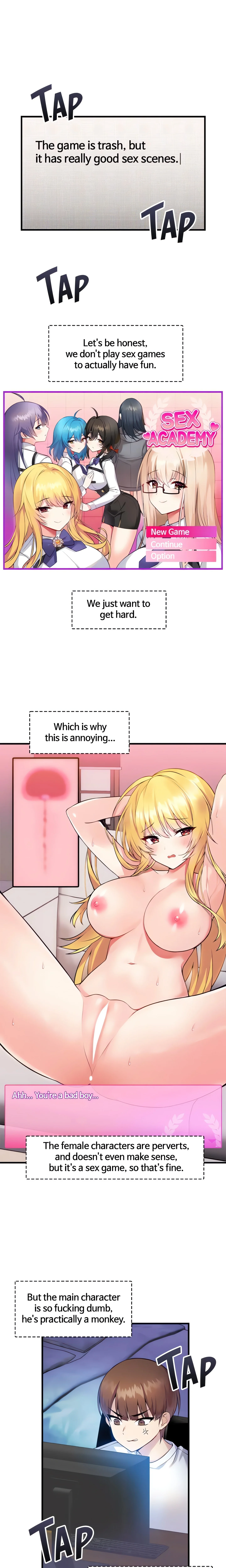 Trapped in a Hentai Game Academy (Official) chapter 1 page 1