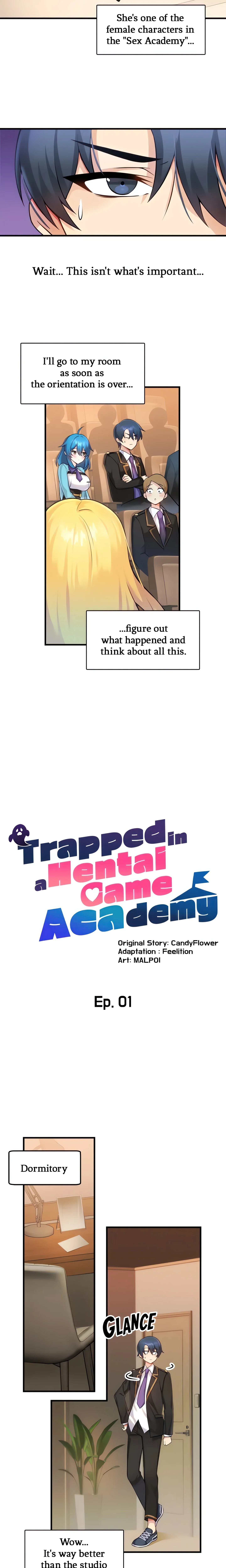 Trapped in a Hentai Game Academy (Official) chapter 1 page 11