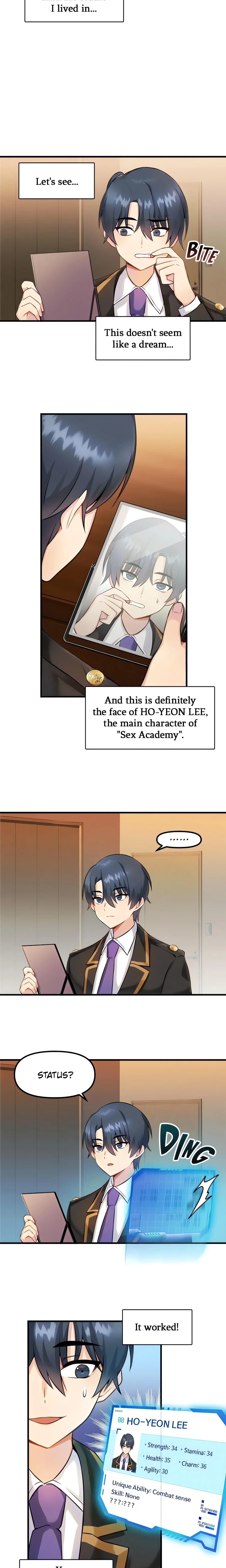 Trapped in a Hentai Game Academy (Official) chapter 1 page 12