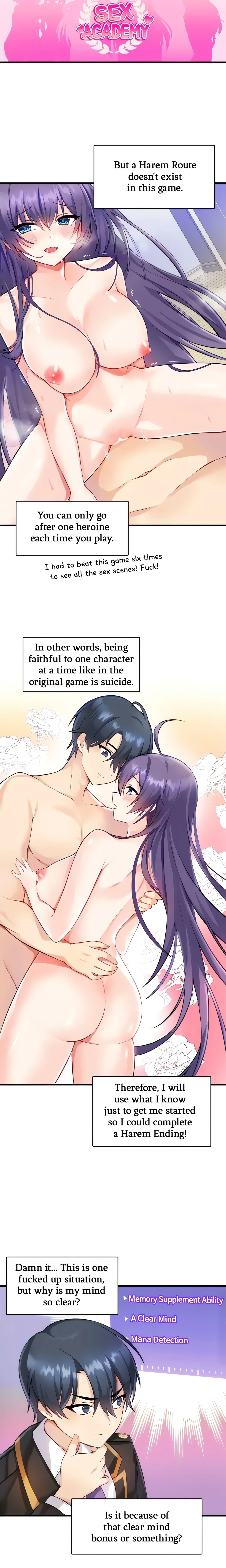 Trapped in a Hentai Game Academy (Official) chapter 1 page 18