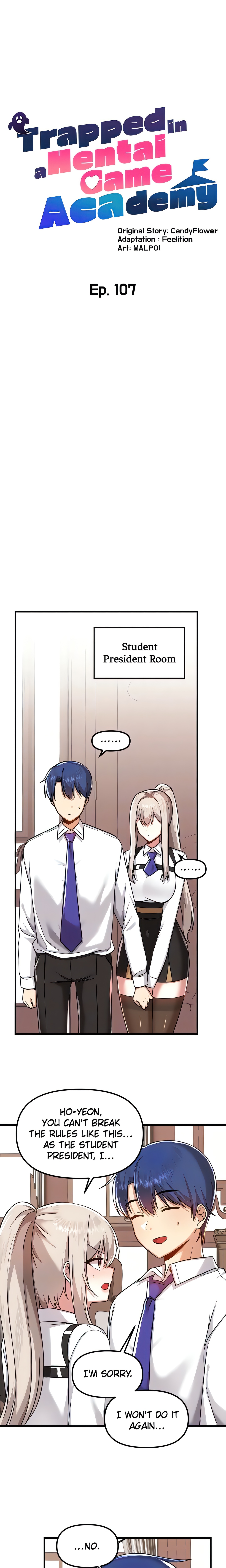 Trapped in a Hentai Game Academy (Official) chapter 107 page 6