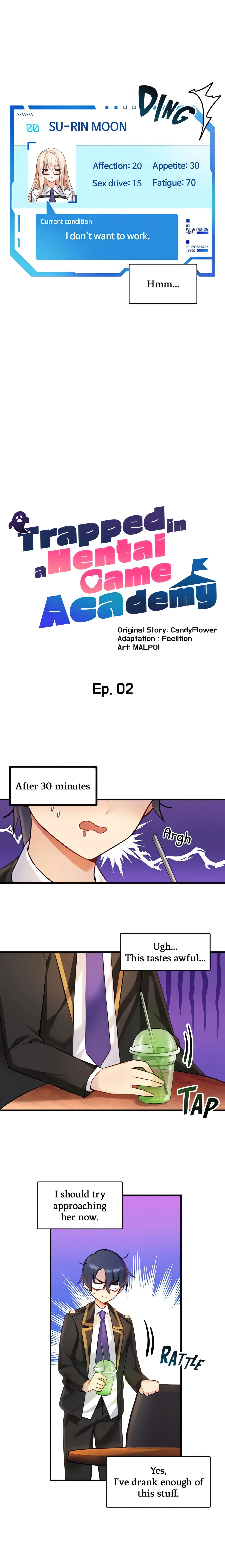 Trapped in a Hentai Game Academy (Official) chapter 2 page 4