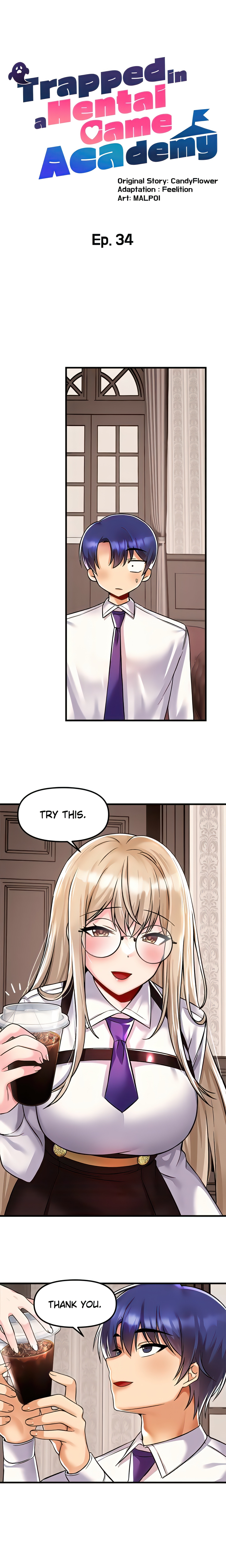 Trapped in a Hentai Game Academy (Official) chapter 34 page 4
