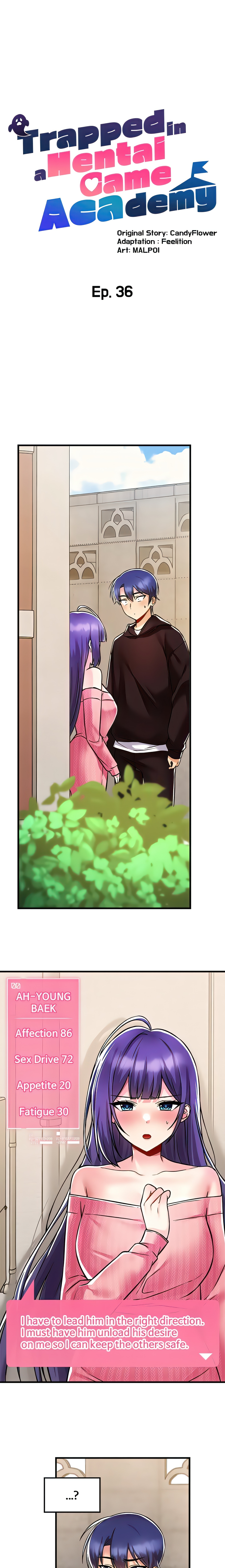 Trapped in a Hentai Game Academy (Official) chapter 36 page 1