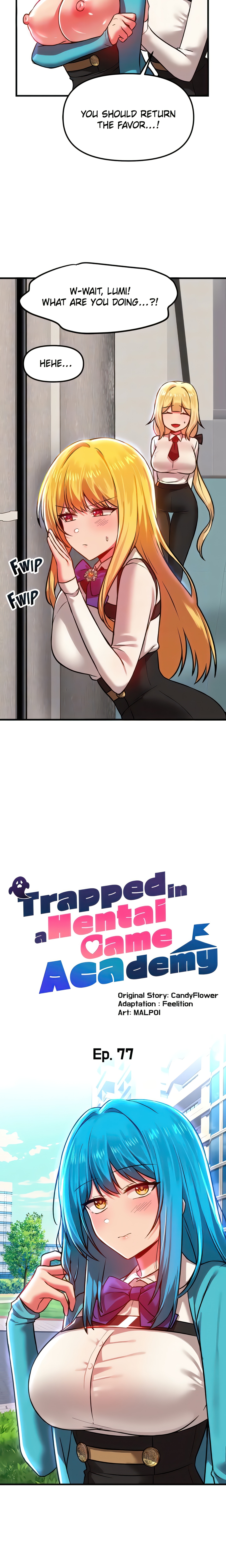 Trapped in a Hentai Game Academy (Official) chapter 77 page 10