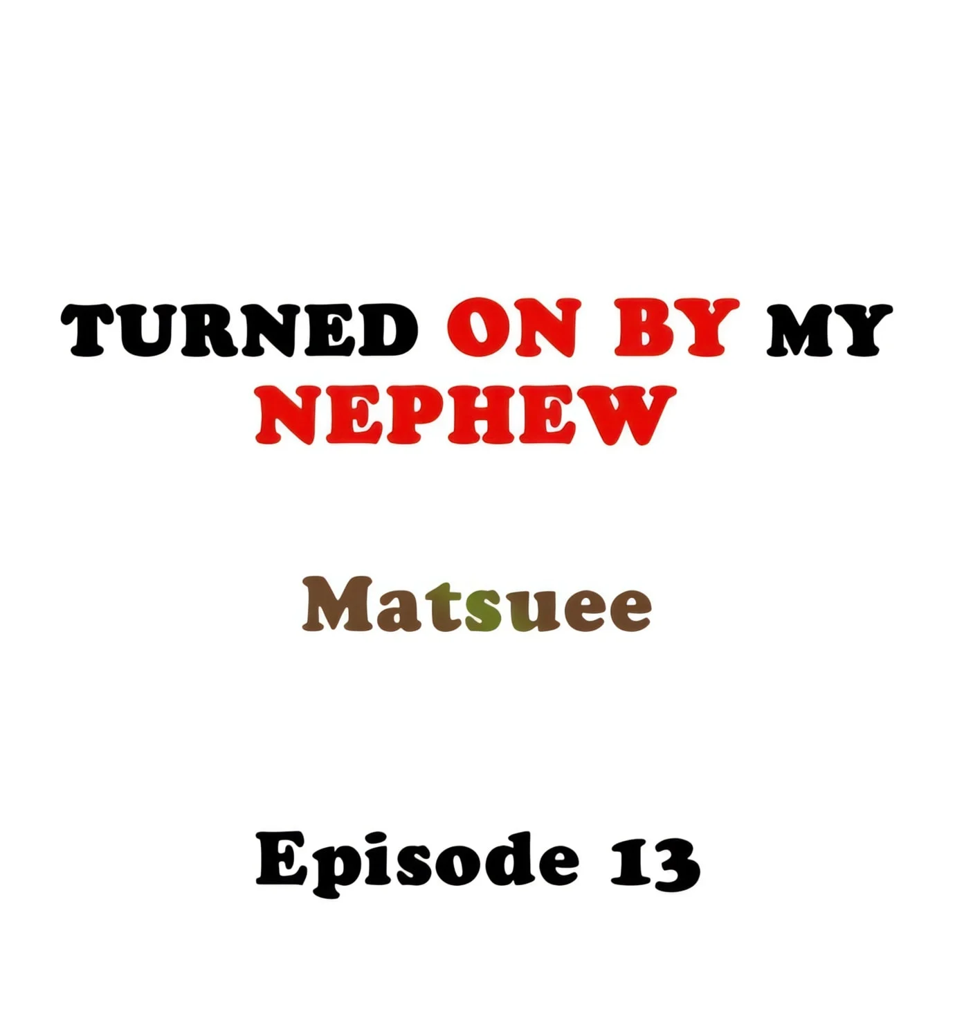 Turned On By My Nephew chapter 13 page 1