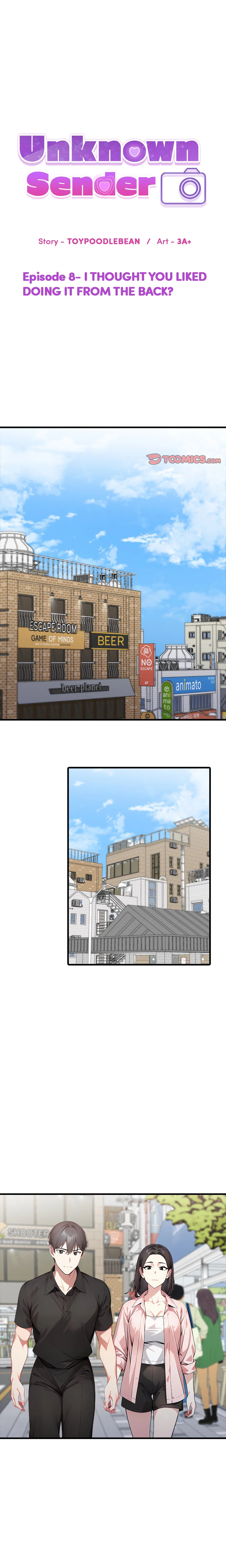 Unknown Sender chapter 8 page 1