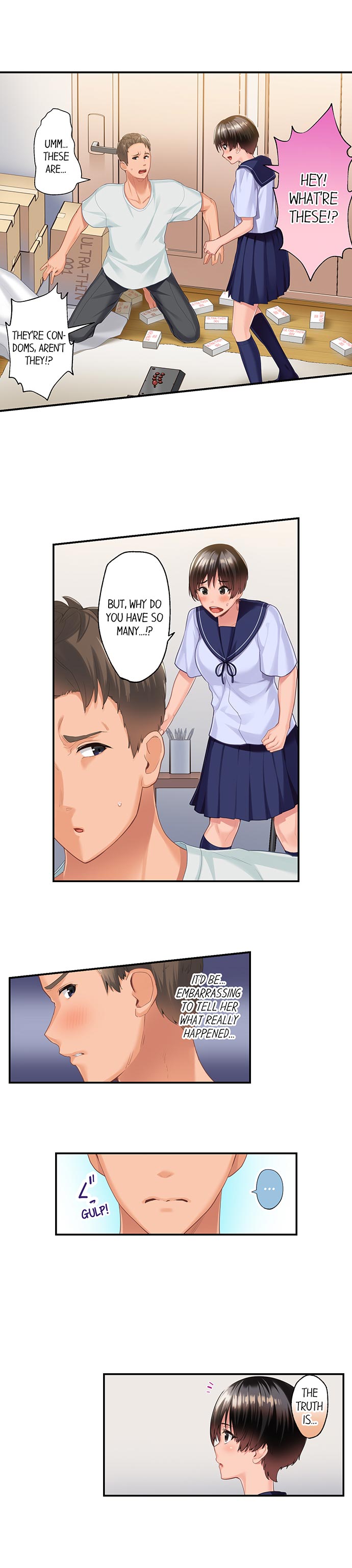 Using 100 Boxes of Condoms With My Childhood Friend! chapter 1 page 7