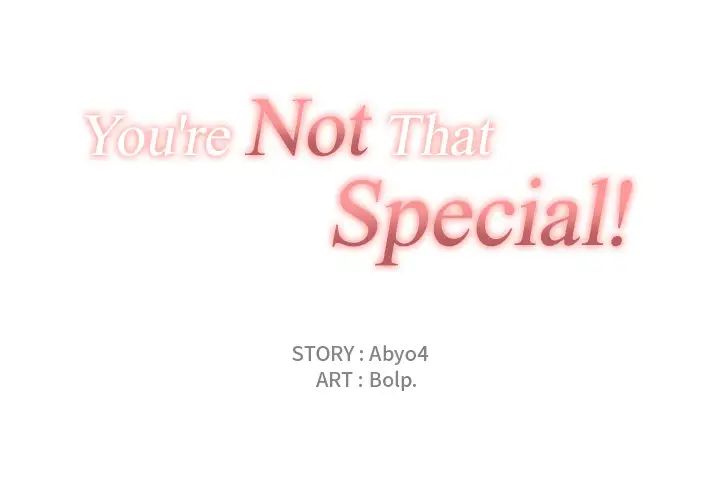 You are not that Special! chapter 1 page 1